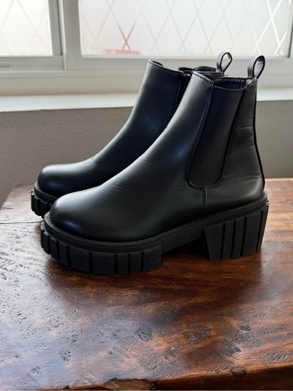 Chelsea platform boots from Charlotte Russe